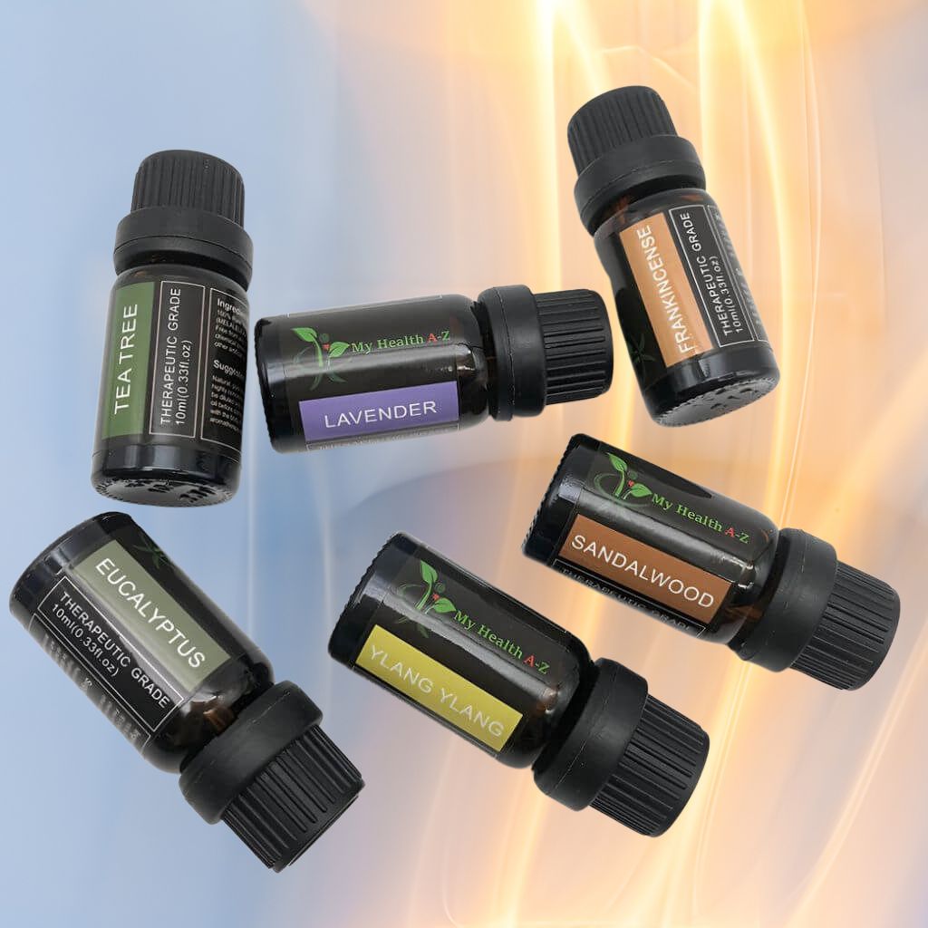 6 bottles of essential oil 