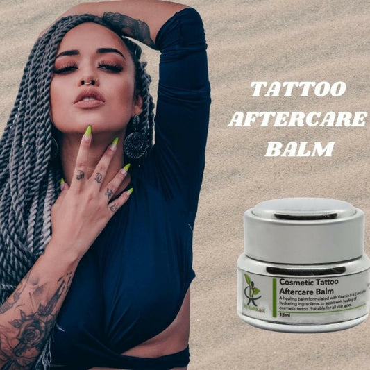 beautiful womean with tattoo Cosmetic Tattoo Aftercare Balm