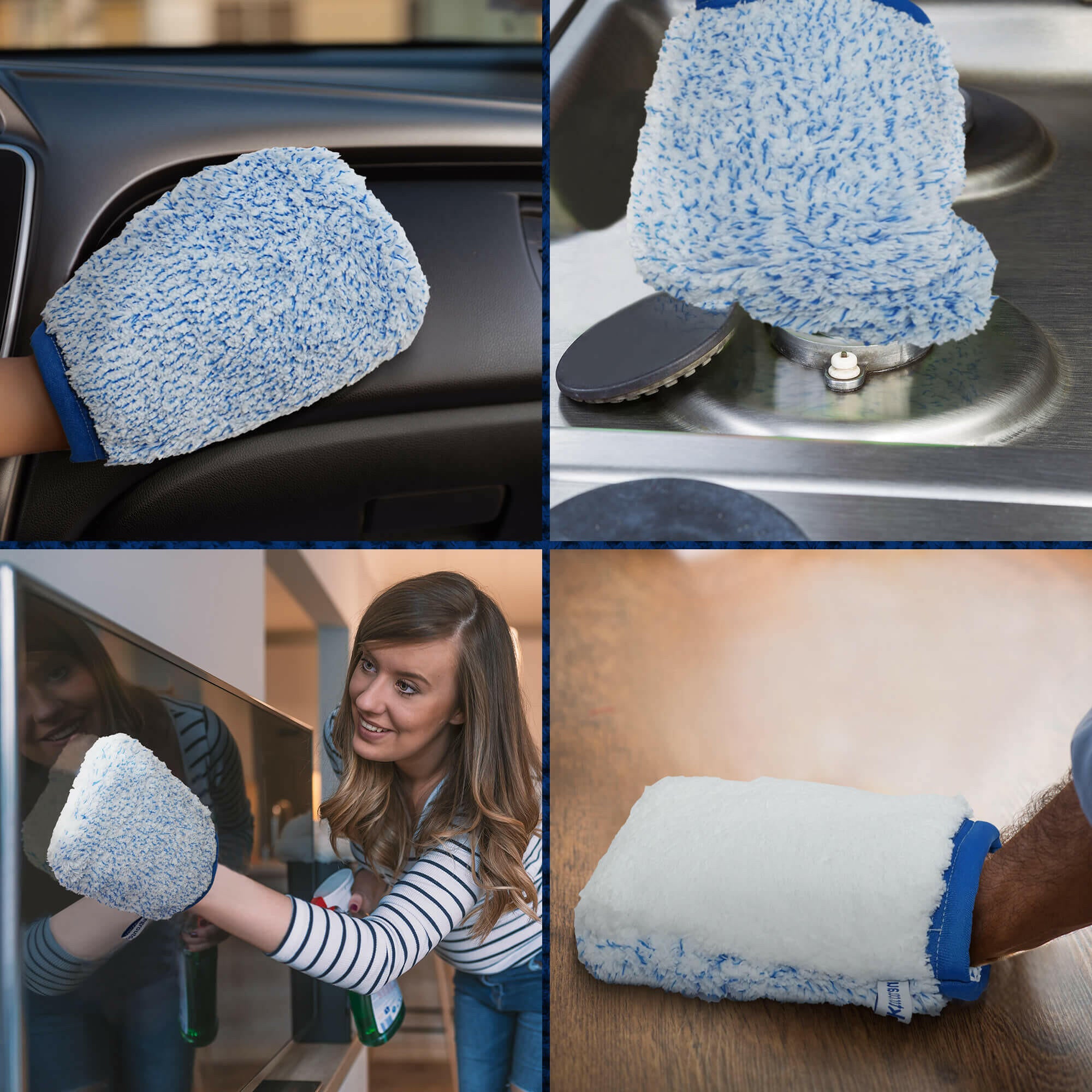 Microfibre Cleaning Mitt / Cloth car, kitchen, tv or dusting