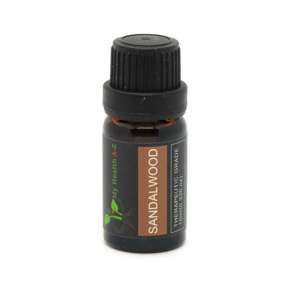 10ml bottle of sandalwood essential oil