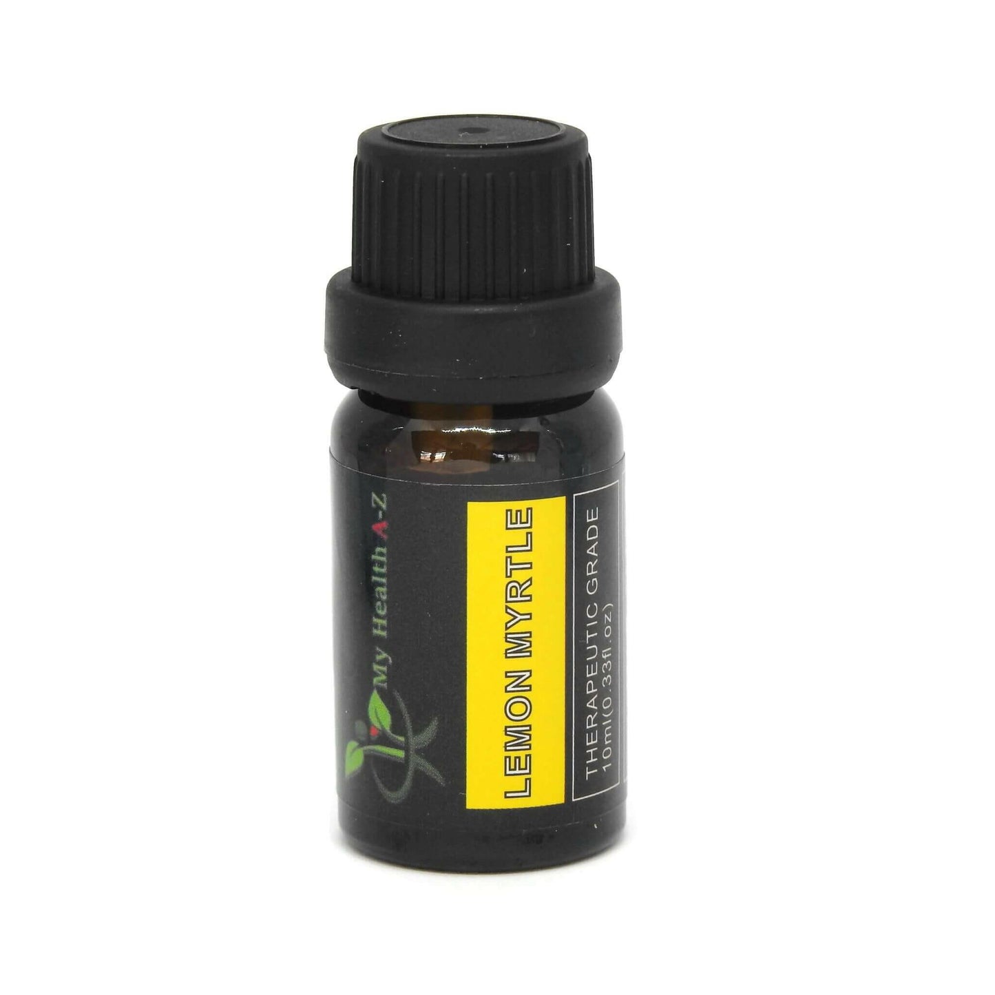 amber bottle of lemon myrtle essential oil