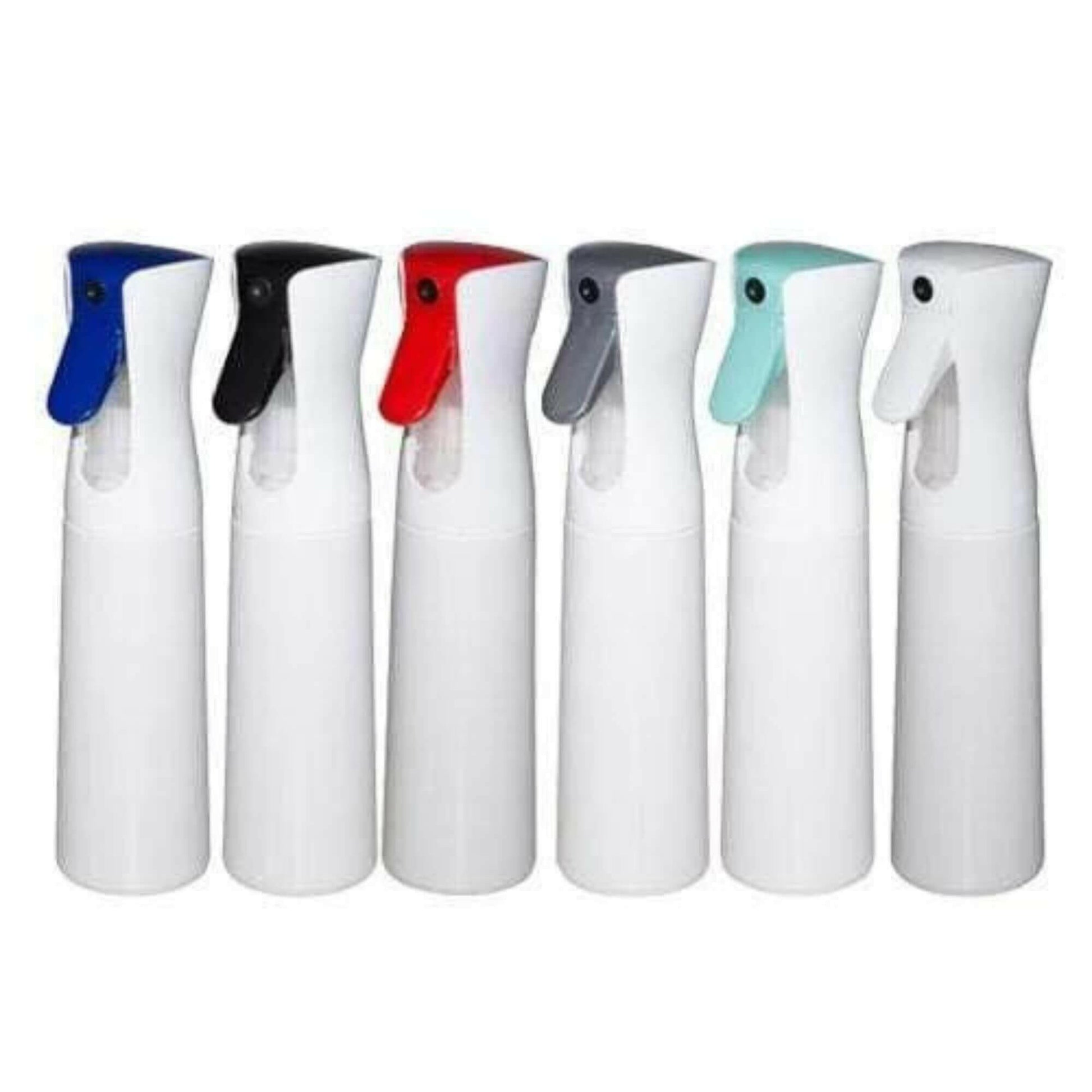 five colours of Micro Mist Spray Bottle